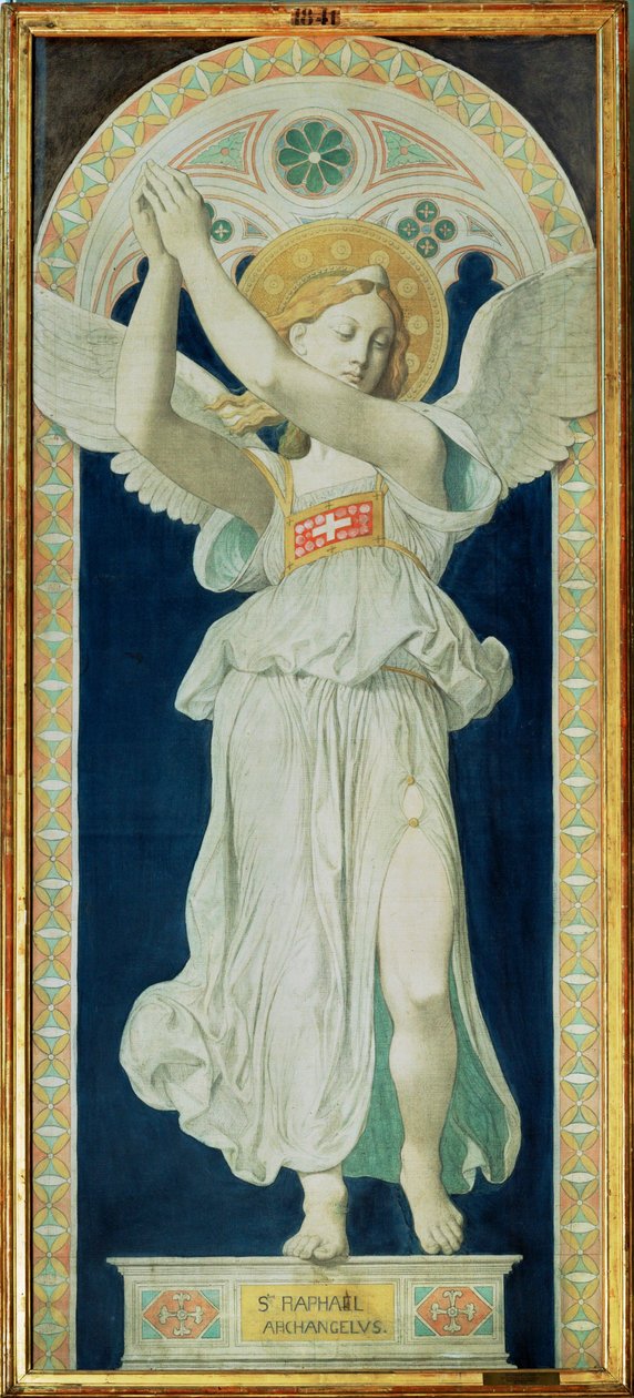 Raffaele, Arcangelo ... da Jean Auguste Dominique Ingres