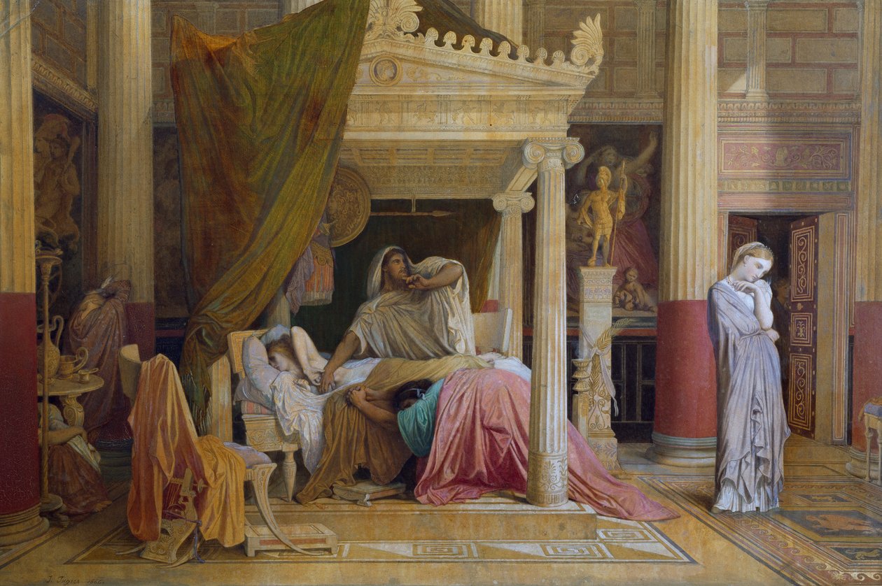 Stratonice o la malattia di Antioco di Jean Auguste Dominique Ingres da Jean Auguste Dominique Ingres