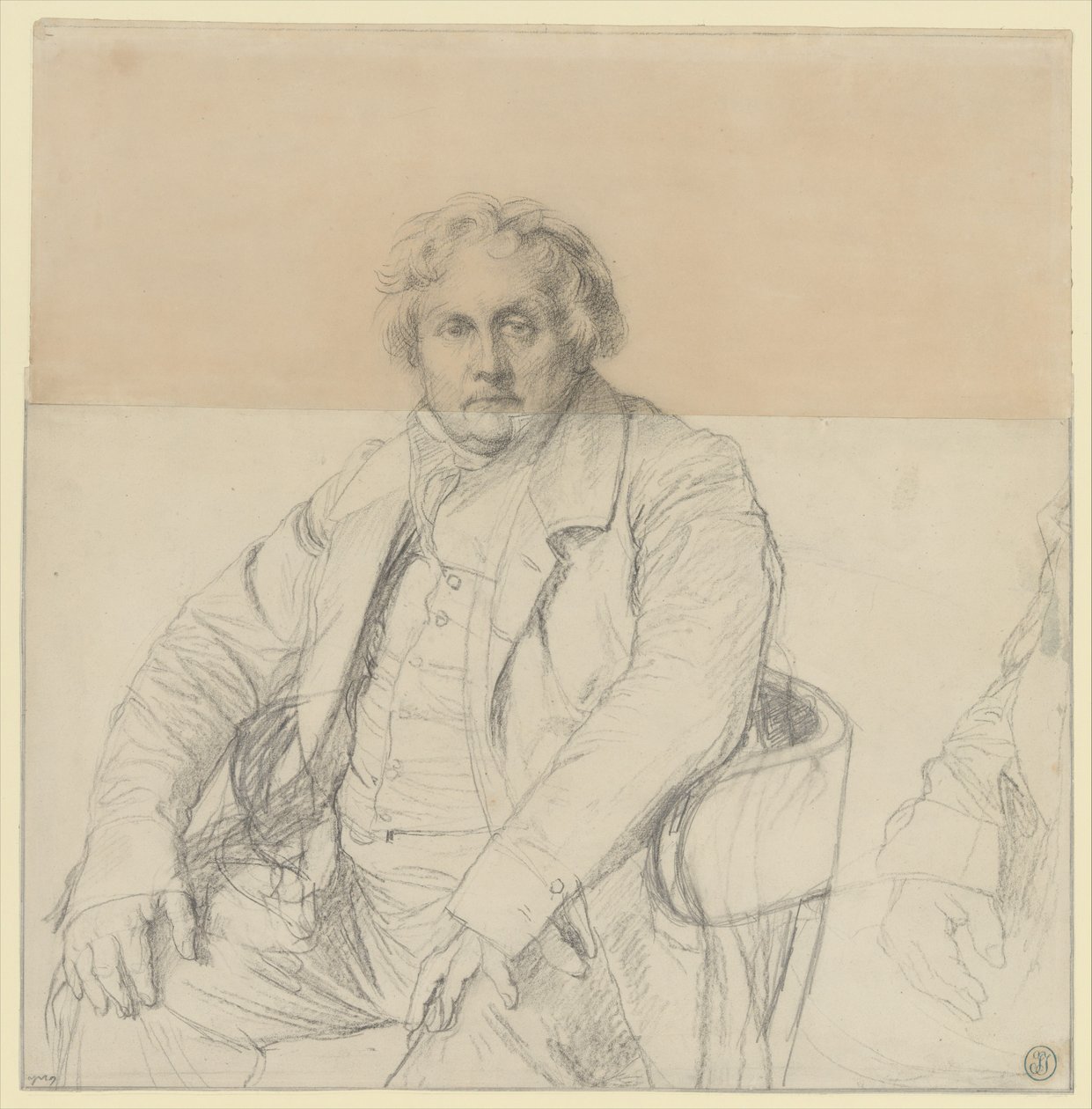 Studio per il ritratto di Louis-François Bertin (1766-1841) da Jean Auguste Dominique Ingres