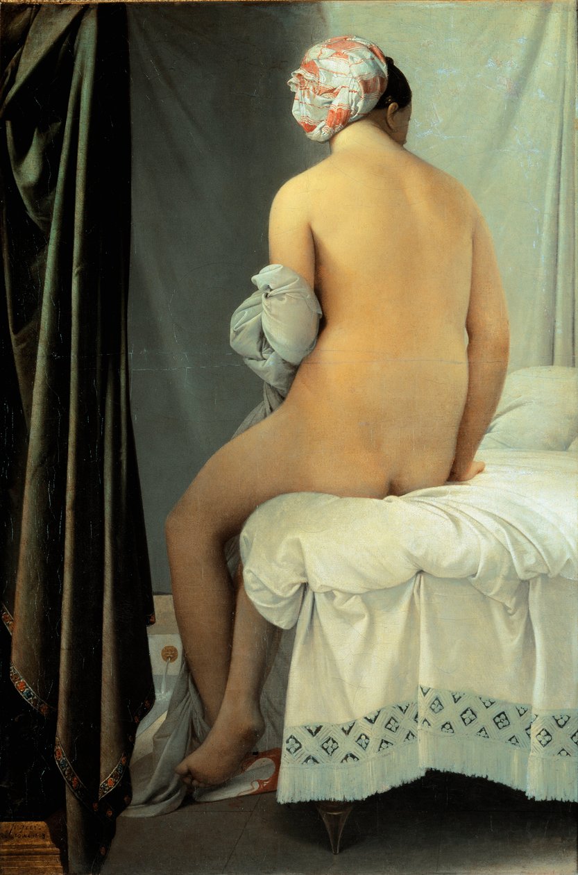 La bagnante, conosciuta come la bagnante di Valpinçon da Jean Auguste Dominique Ingres