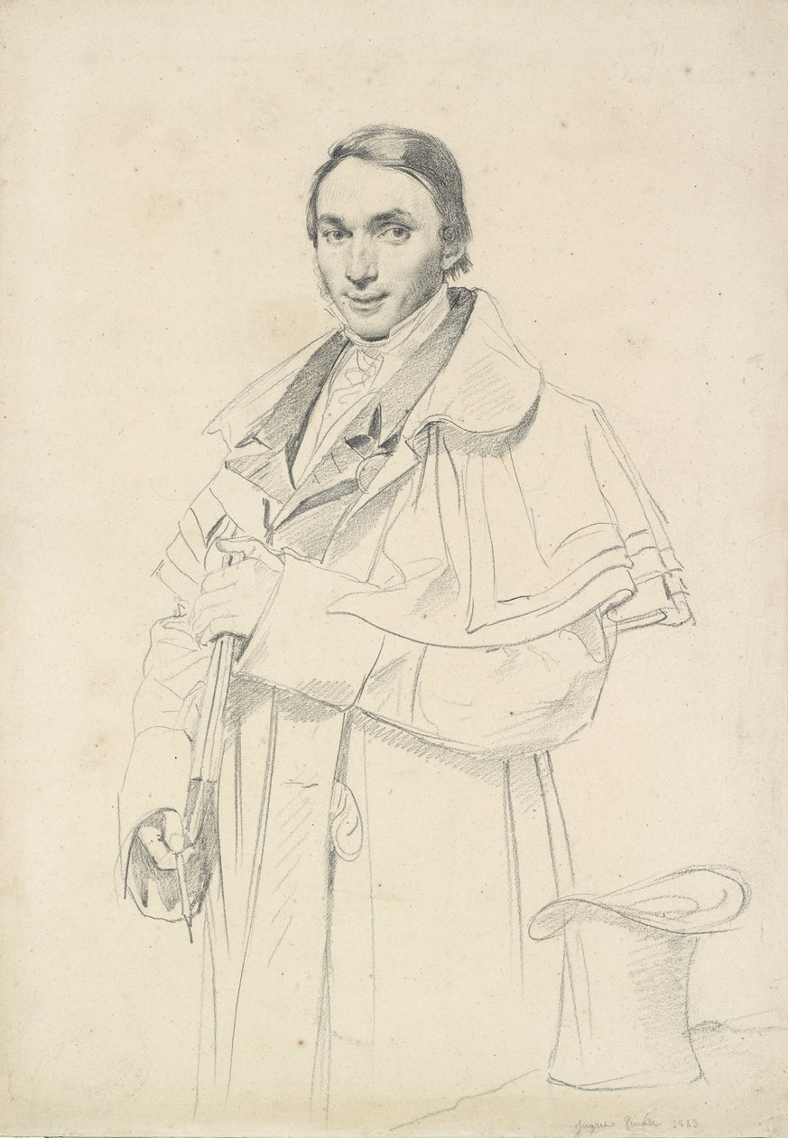 Ritratto a tre quarti di Jean-Francois-Antoine Forest da Jean Auguste Dominique Ingres