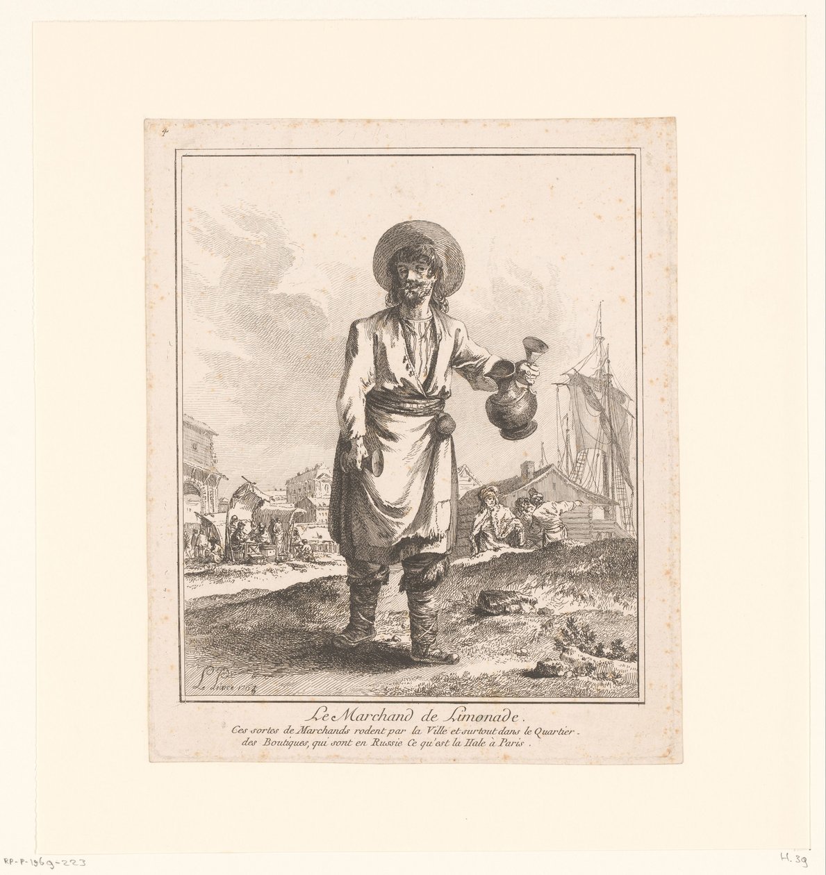 Venditore di limonata da Jean Baptist Leprince