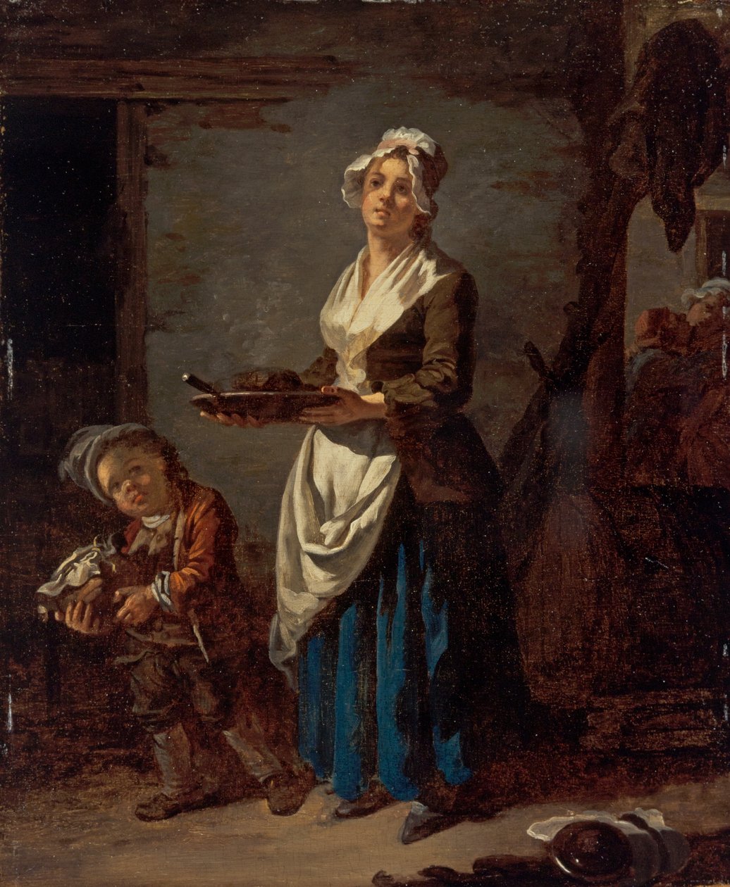 Una cameriera di cucina e una sguattera da Jean Baptiste (1728 1806) Charpentier