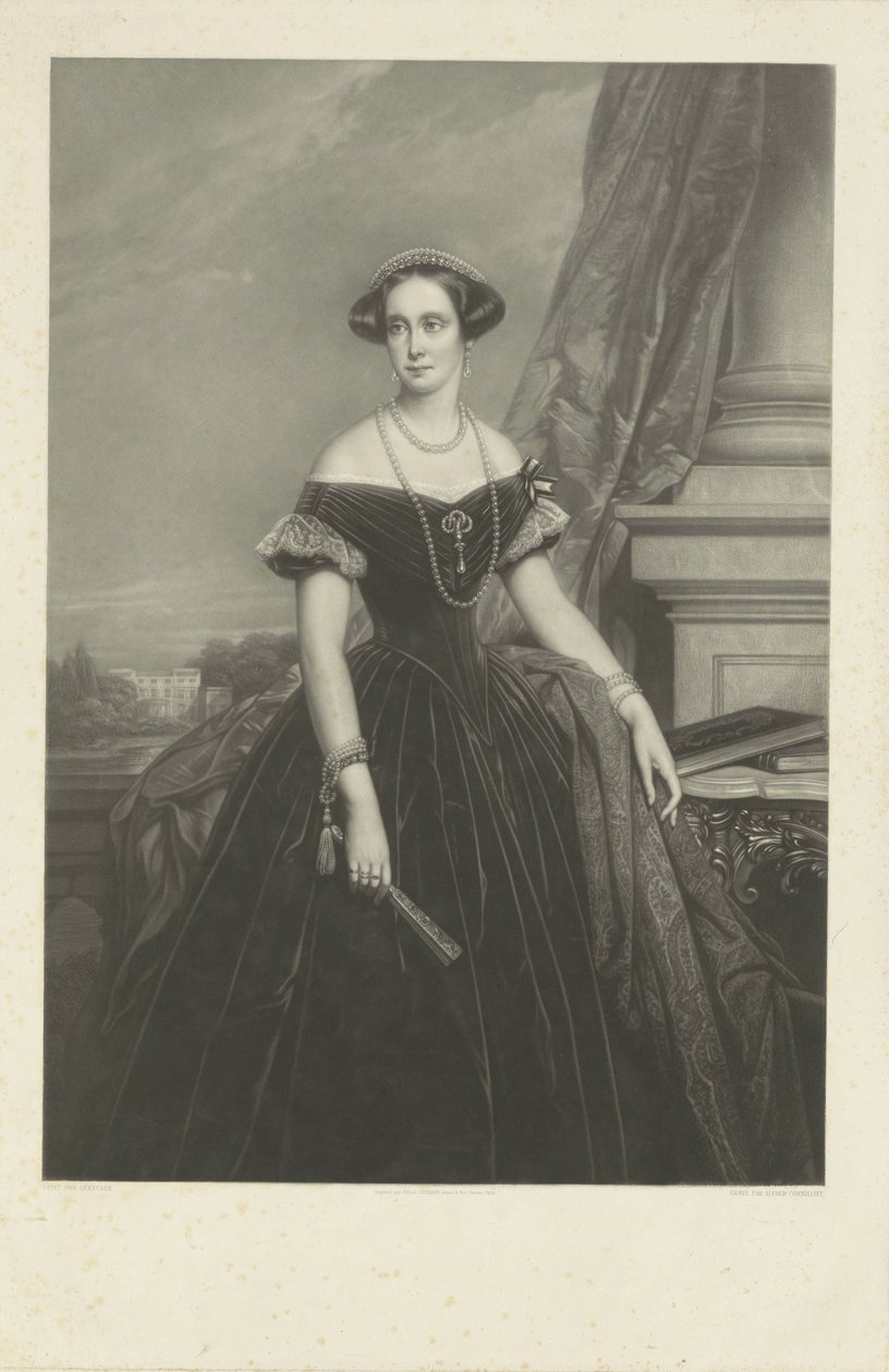 Ritratto di Louisa Aug. Wilh. Amalia di Prussia, consorte del Principe Federico da Jean Baptiste Alfred Cornilliet