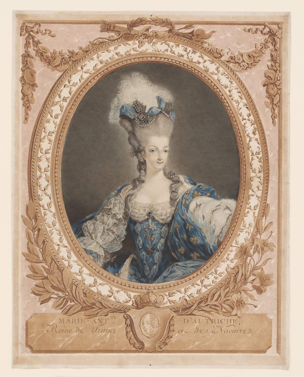 Ritratto di Maria Antonietta da Jean Baptiste Andre (after) Gautier Dagoty