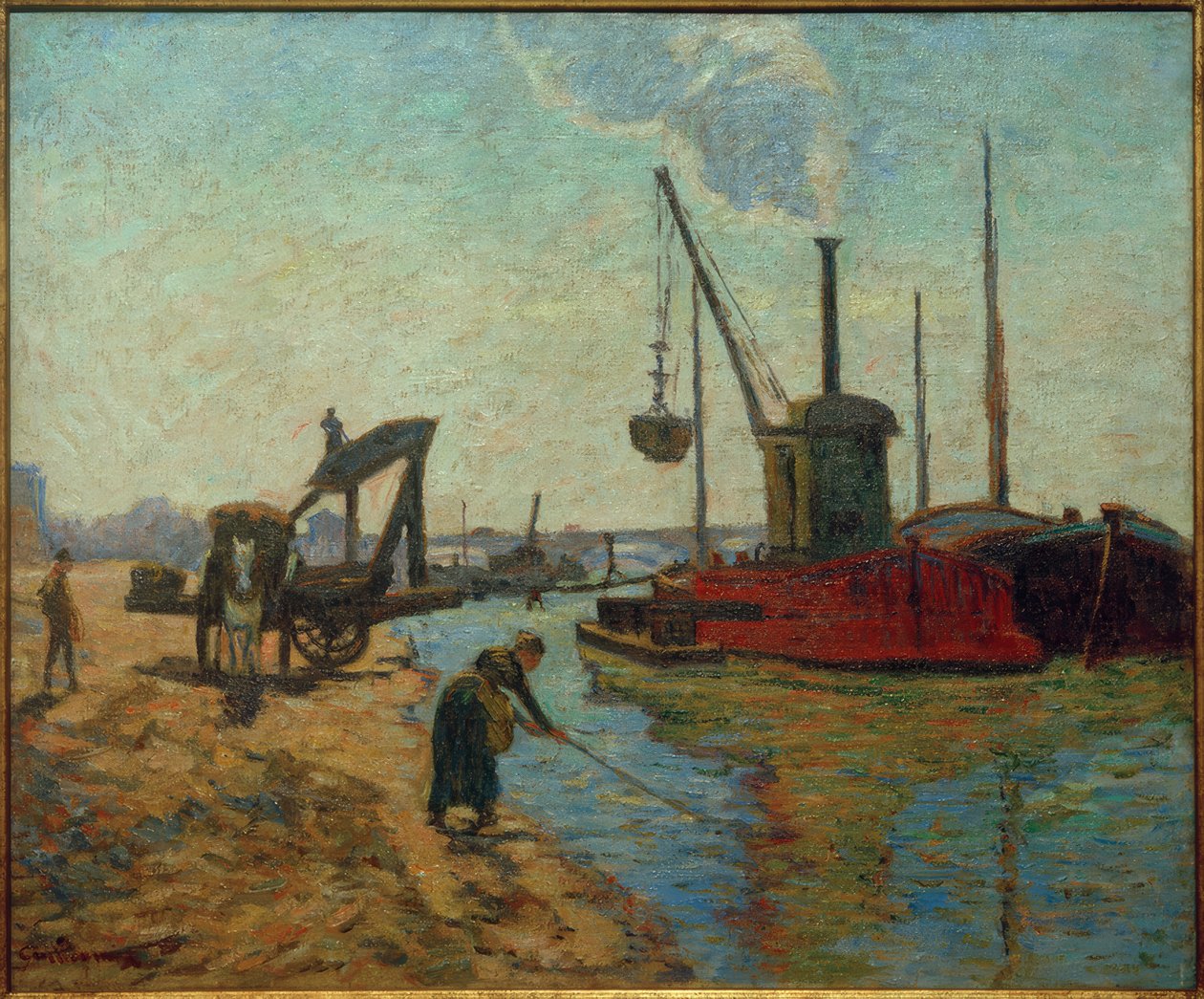 Lavori al Pont National da Jean Baptiste Armand Guillaumin