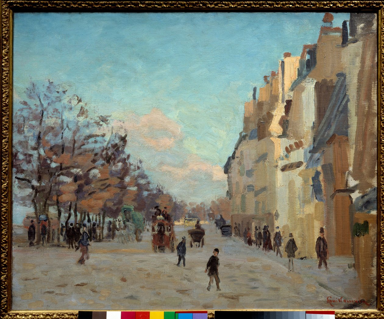 Quai de la gare a Parigi, effetto neve da Jean Baptiste Armand Guillaumin