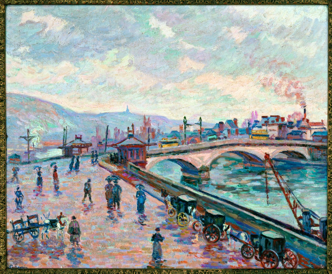 Fiume a Rouen (dipinto su tela) da Jean Baptiste Armand Guillaumin