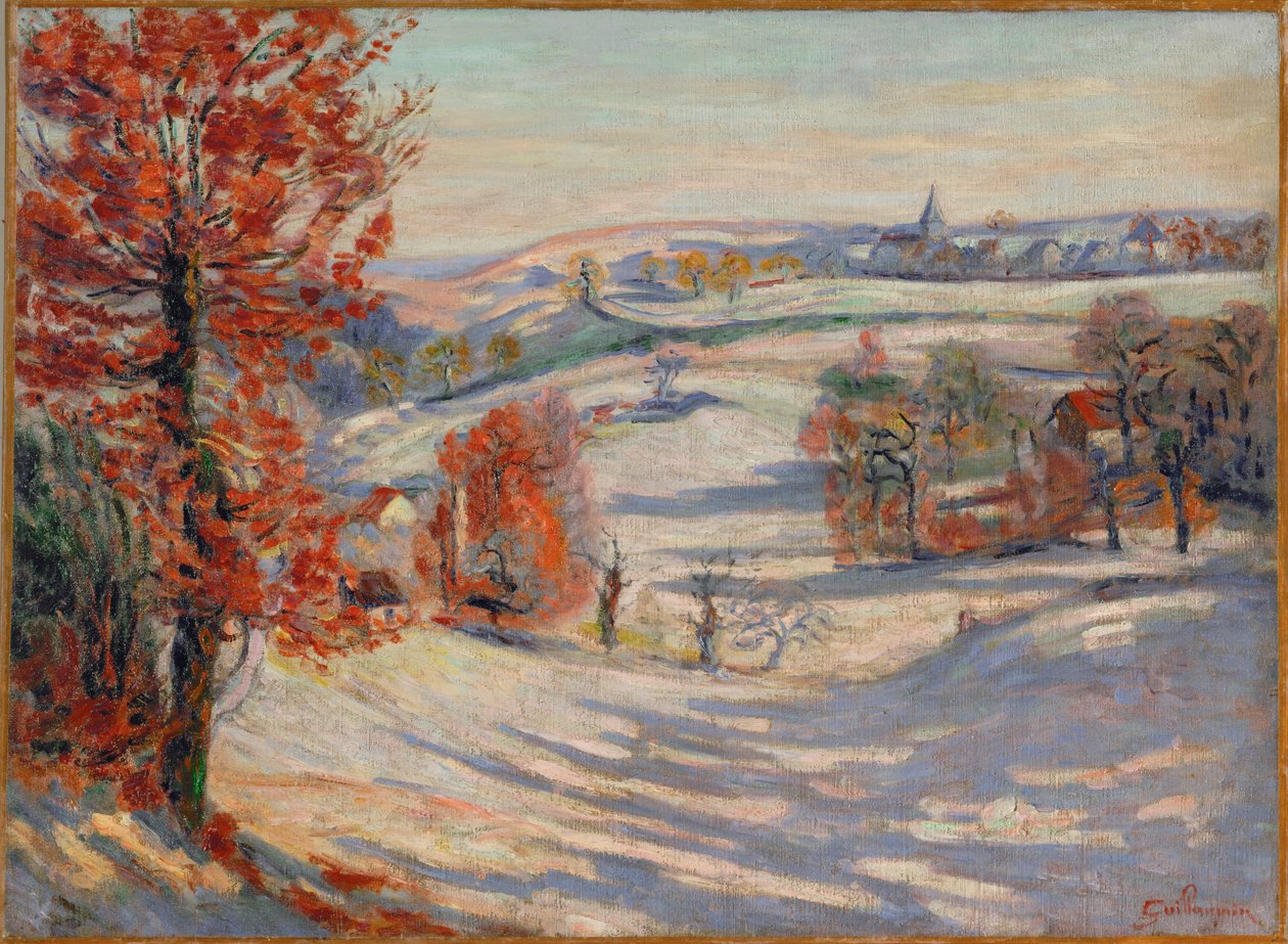 Neve a Crozant (olio su tela) da Jean Baptiste Armand Guillaumin