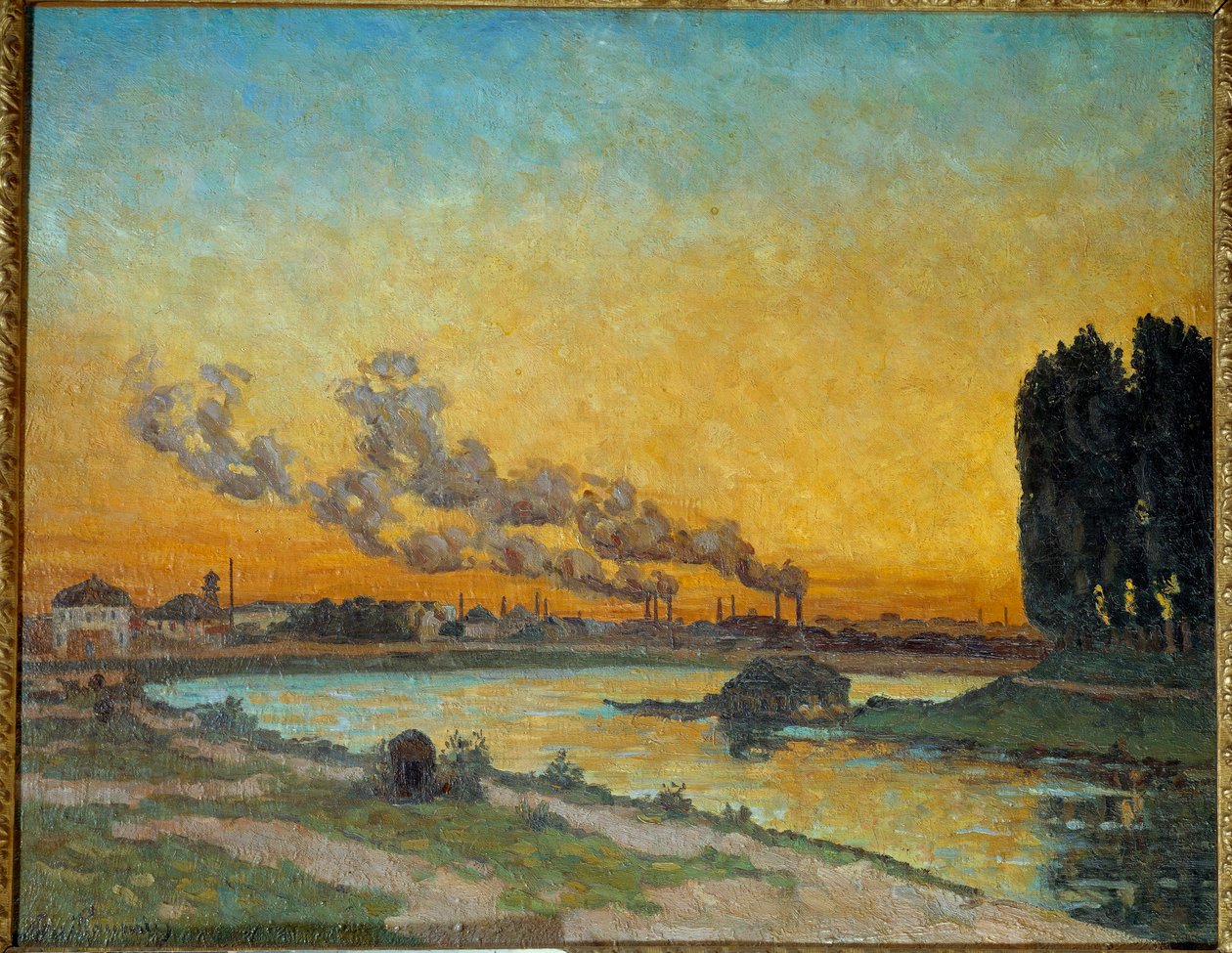 Tramonto a Ivry da Jean Baptiste Armand Guillaumin