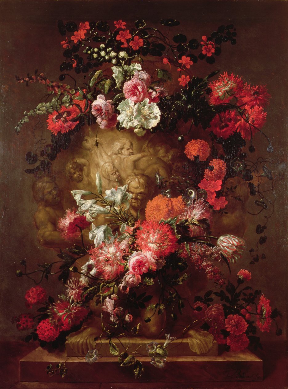 Fiori Intorno a un Enorme Urna da Jean Baptiste Bosschaert