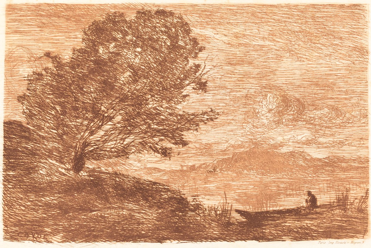 Un lago nel Tirolo da Jean Baptiste Camille Corot