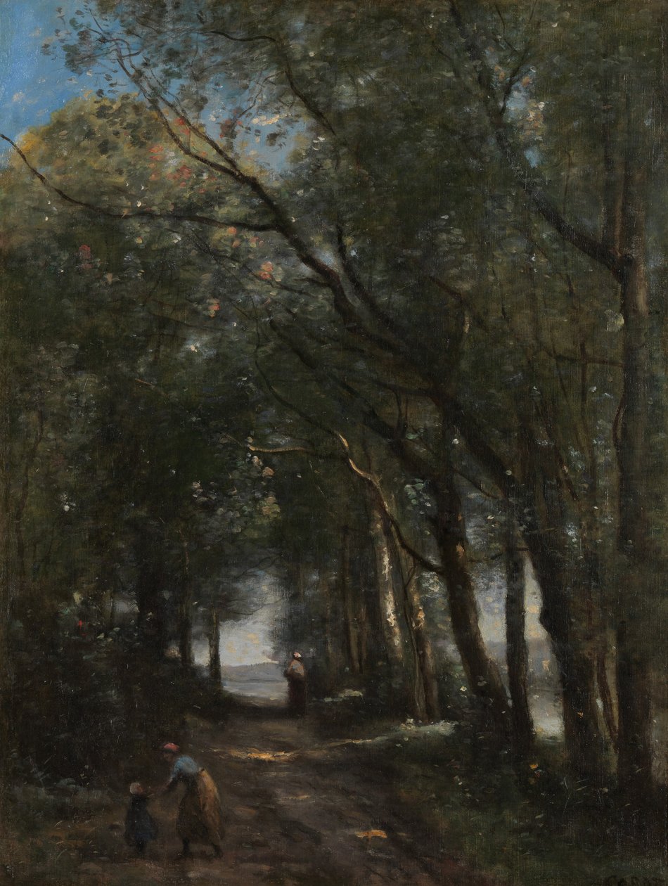Un sentiero tra gli alberi da Jean Baptiste Camille Corot
