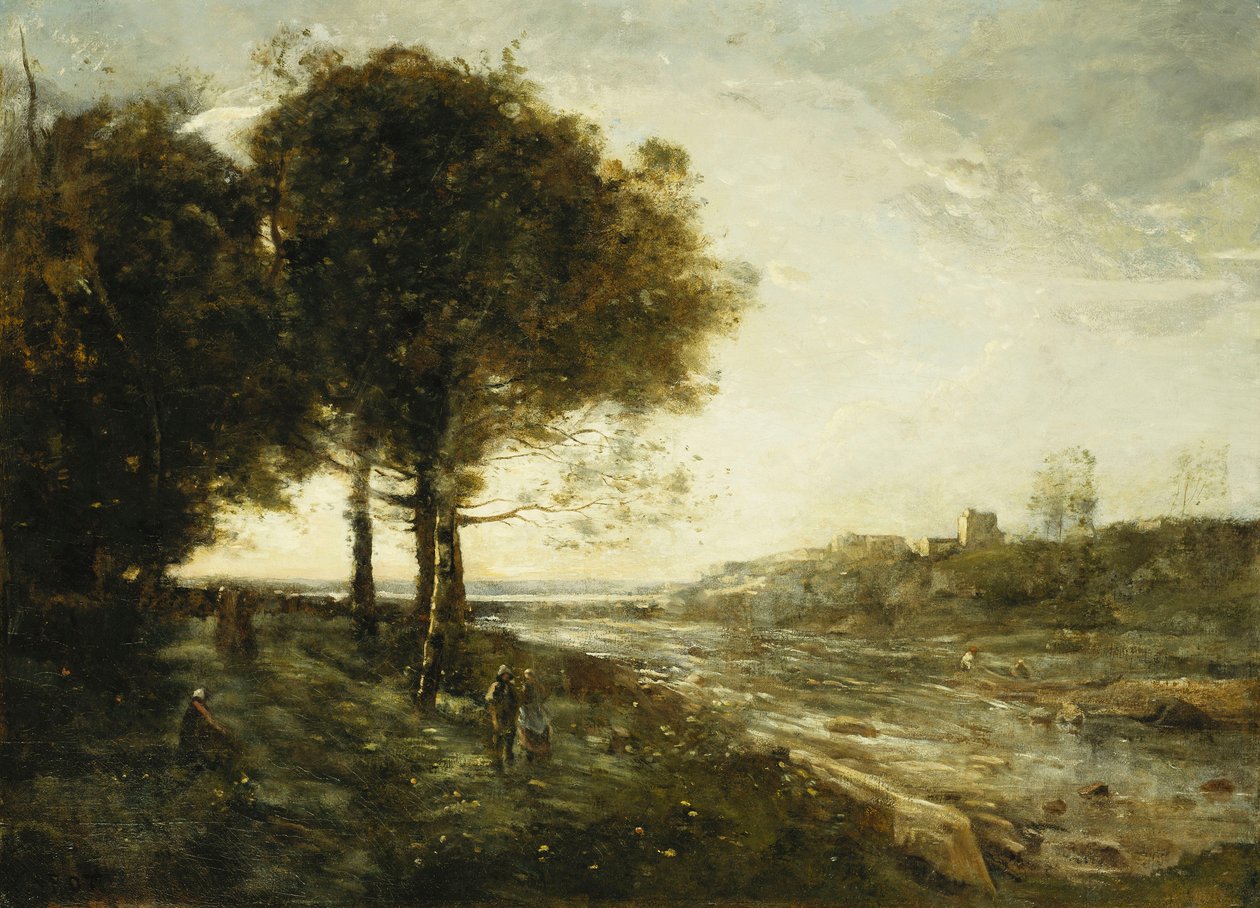 Un fiume in Romagna da Jean Baptiste Camille Corot