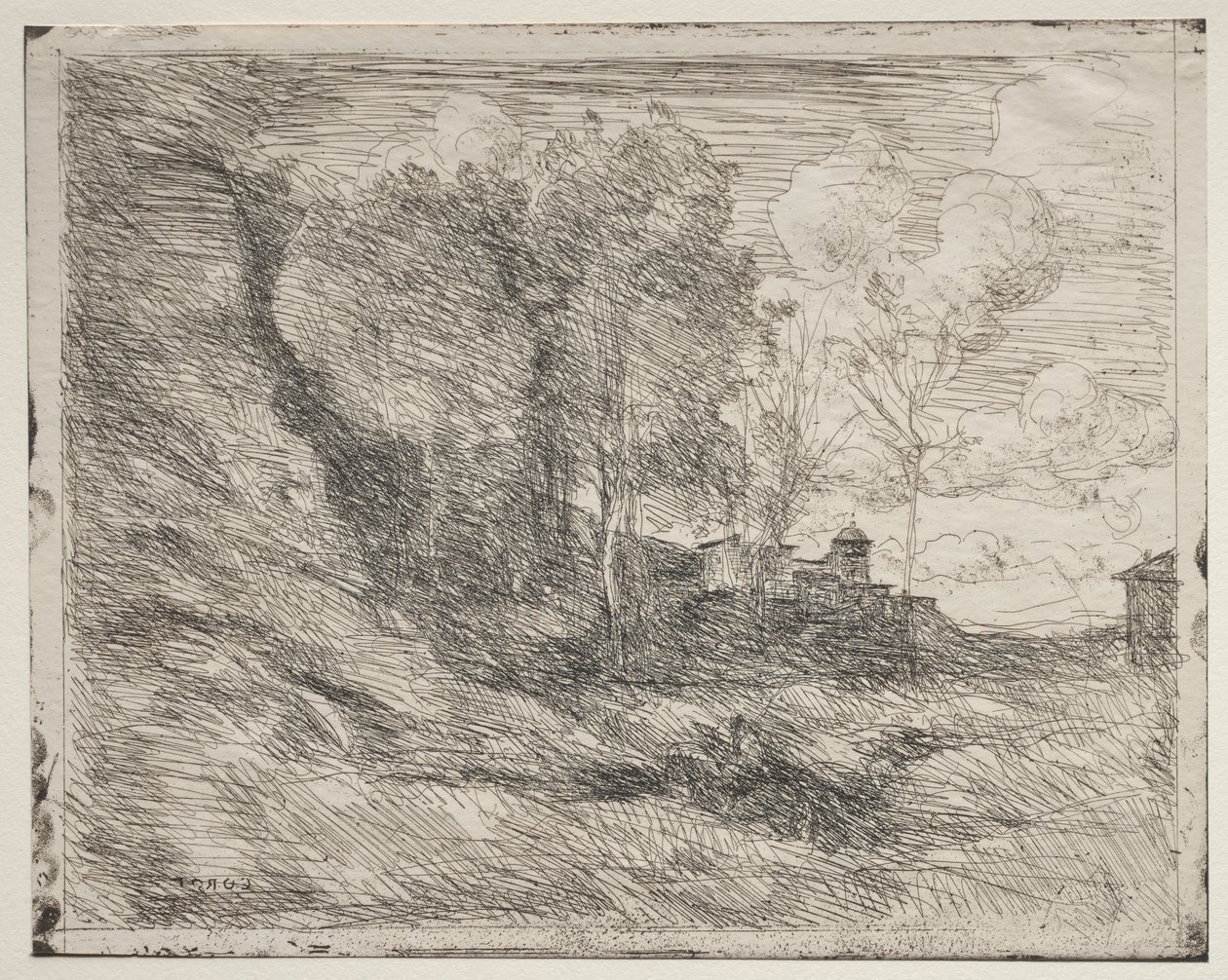 Un ricordo di Ostia da Jean Baptiste Camille Corot