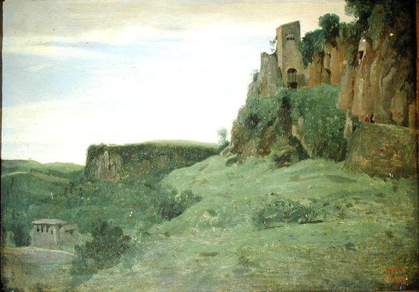 Civita Castellana, c.1826-27 da Jean Baptiste Camille Corot