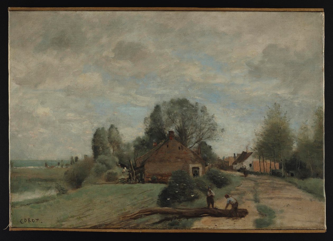 Corot - La Route aux Bûcherons, Arleux-du-Nord, 1871, NMW A 24958 da Jean Baptiste Camille Corot
