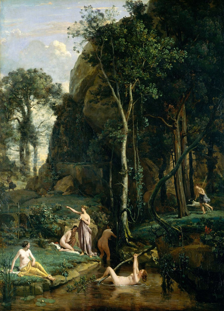 Diana e Atteone (Diana sorpresa nel suo bagno) da Jean Baptiste Camille Corot
