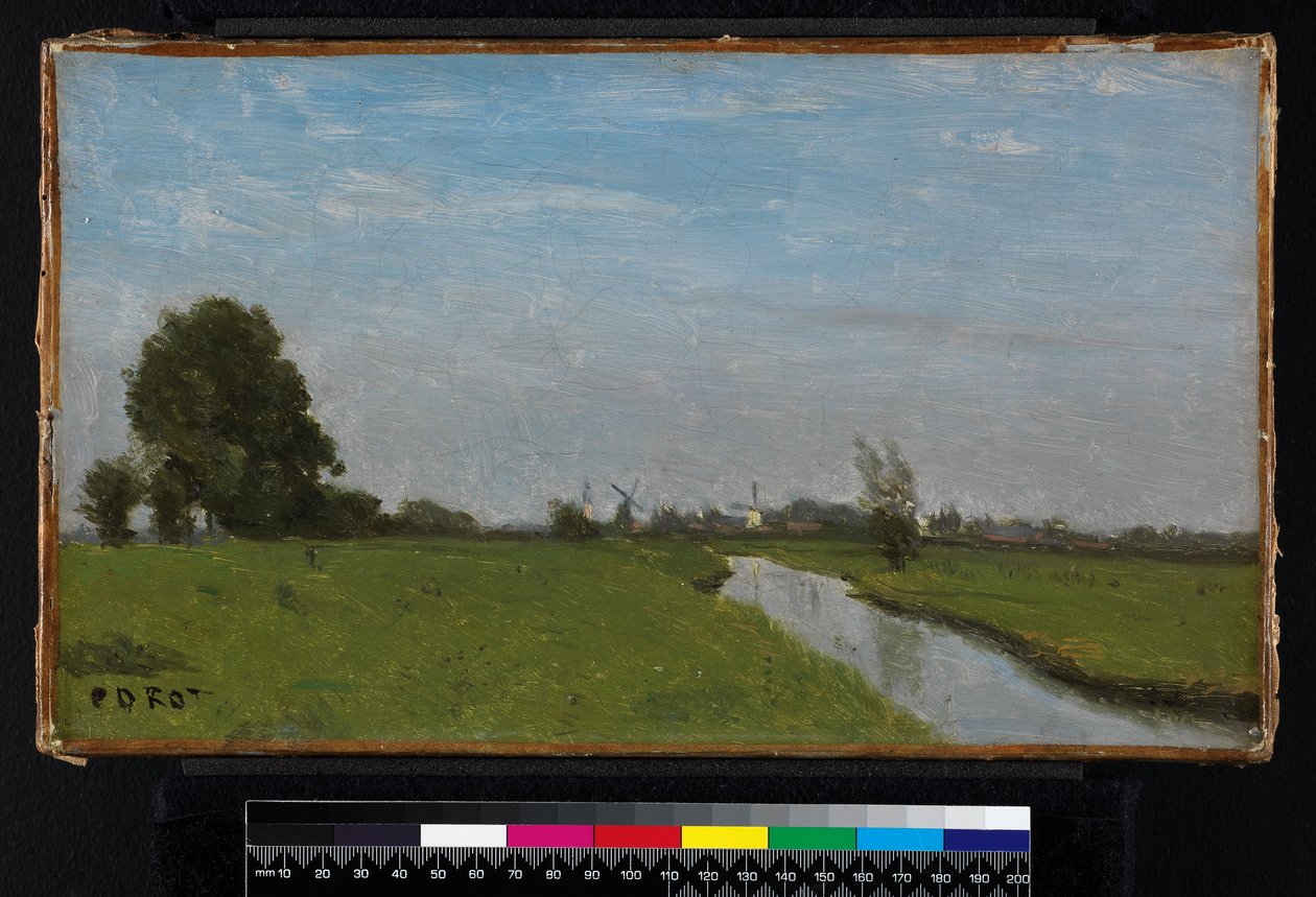 Paesaggio olandese in Olanda, 1854 da Jean Baptiste Camille Corot