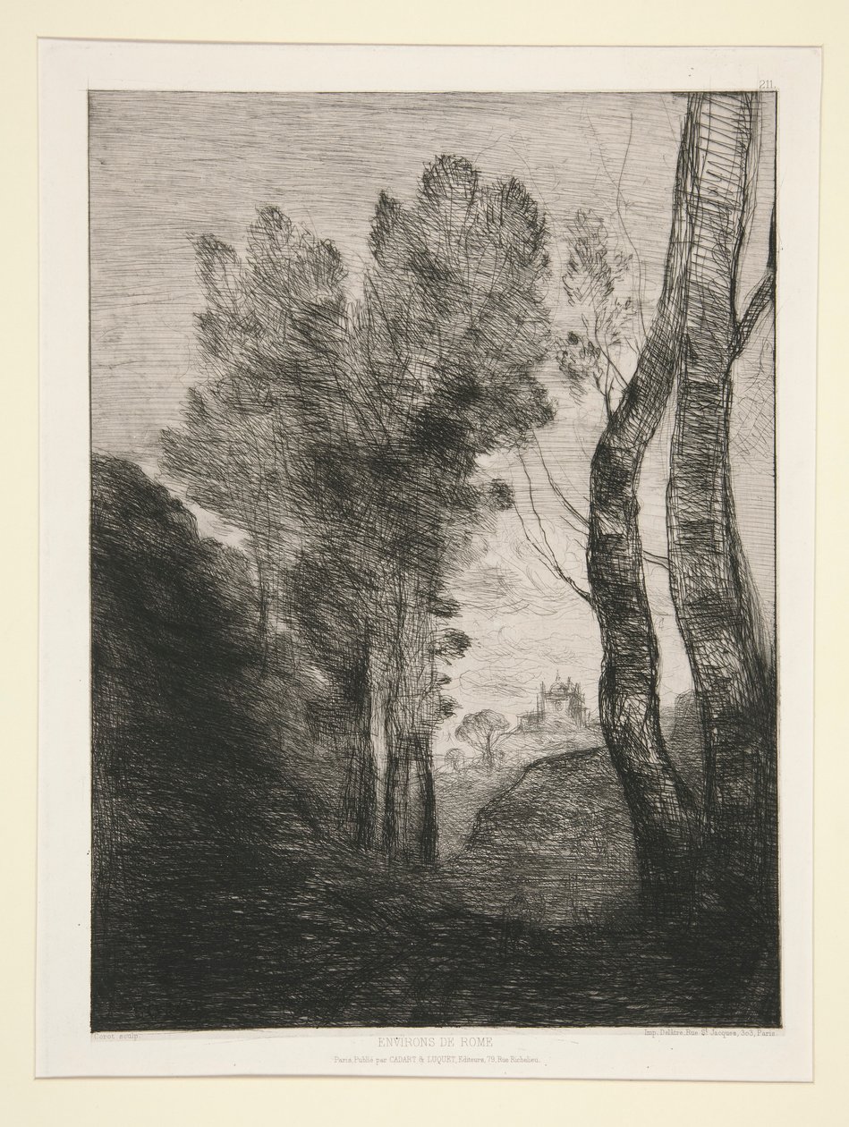 Nei dintorni di Roma da Jean Baptiste Camille Corot