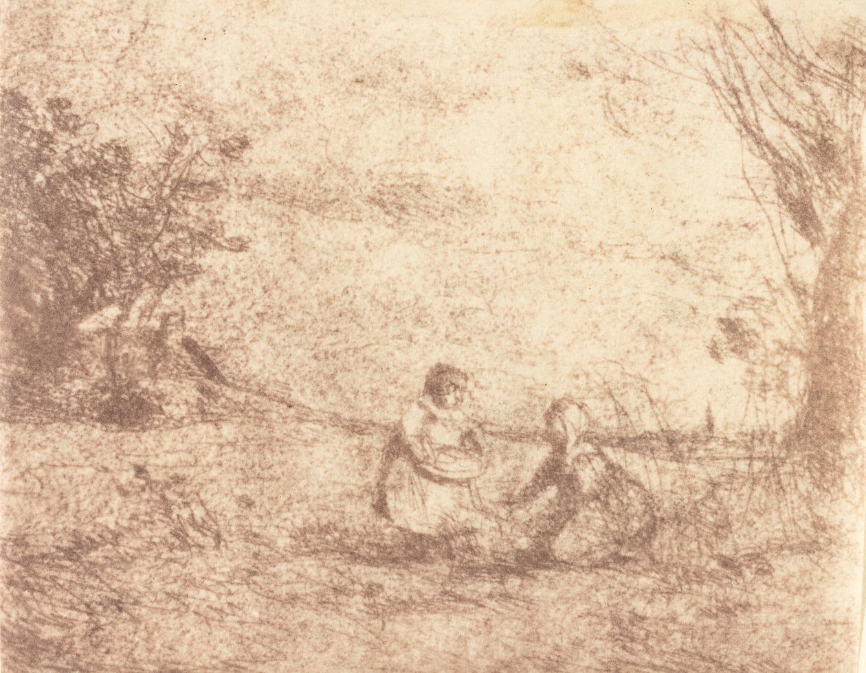 Bambini della fattoria da Jean Baptiste Camille Corot
