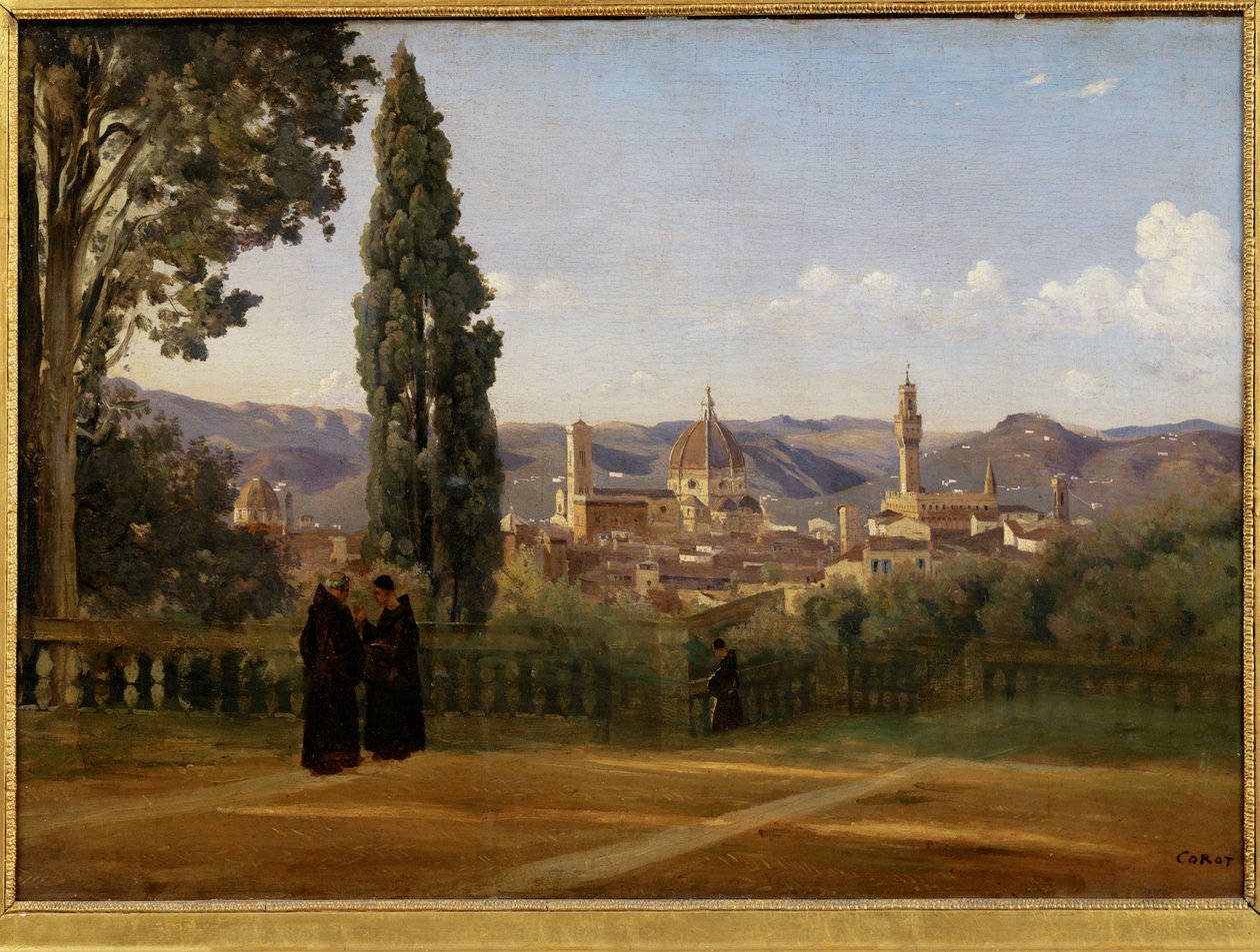 Firenze, vista dal Giardino di Boboli - Firenze, vista ... da Jean Baptiste Camille Corot