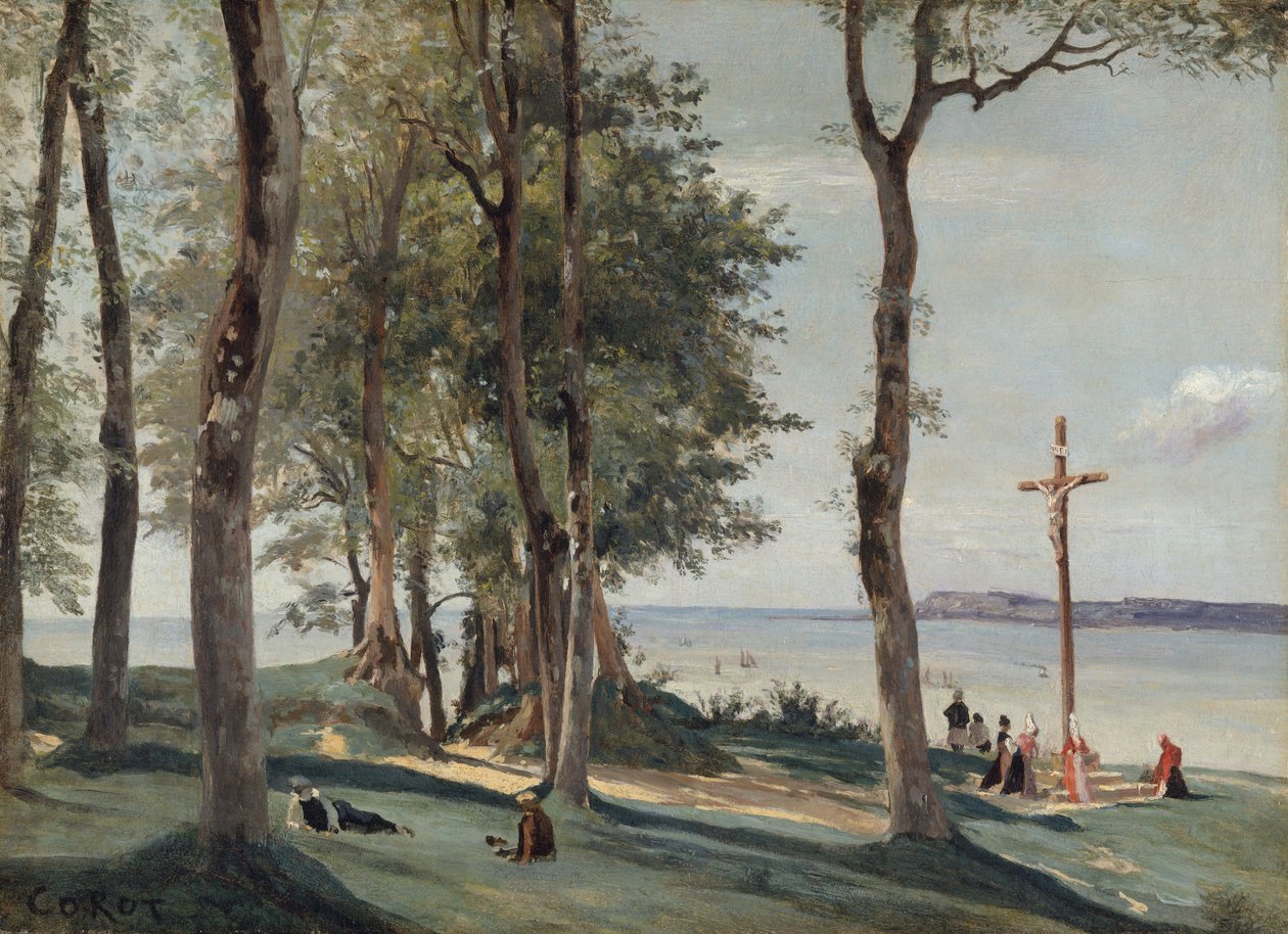 Honfleur: Calvario da Jean Baptiste Camille Corot