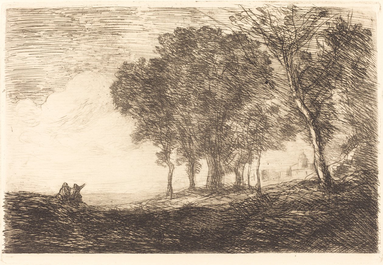 Paesaggio italiano da Jean Baptiste Camille Corot