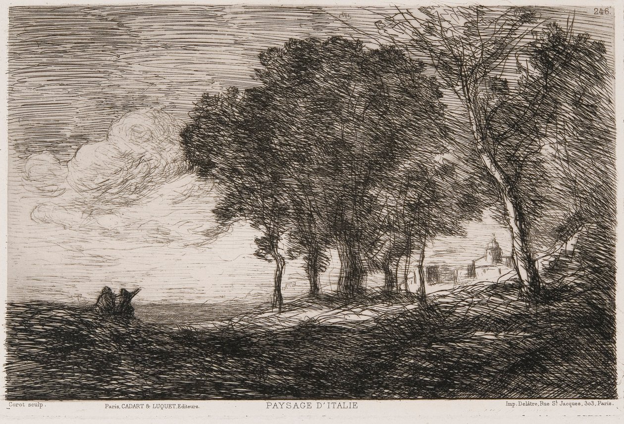 Paesaggio Italiano da Jean Baptiste Camille Corot