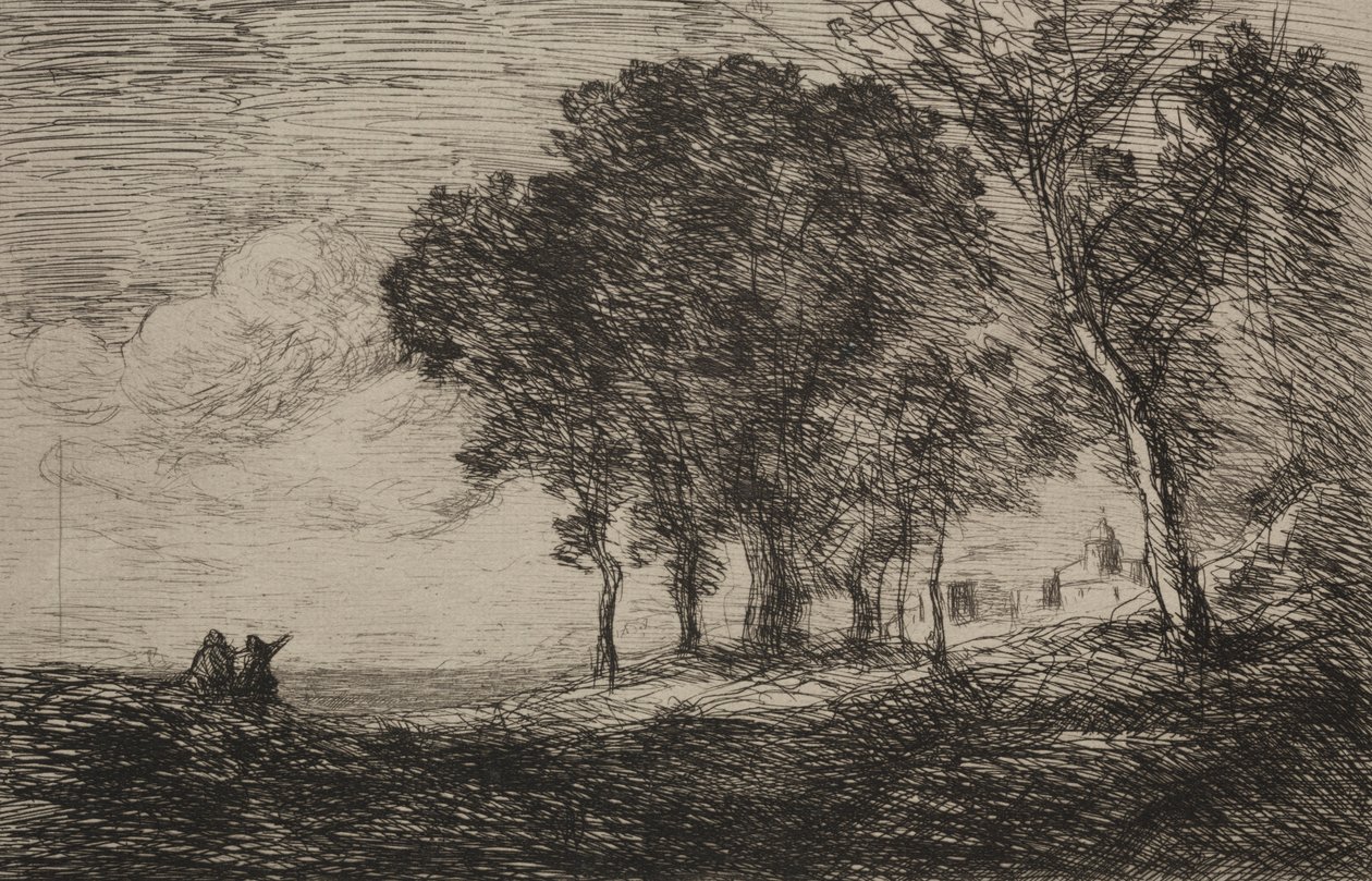 Paesaggio italiano da Jean Baptiste Camille Corot