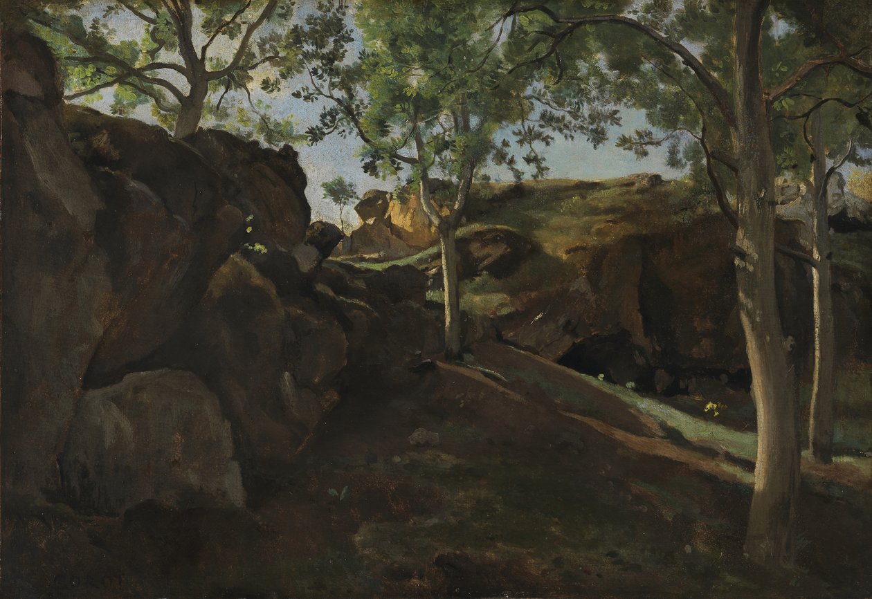 La Châtaigneraie, 1830-40 da Jean Baptiste Camille Corot