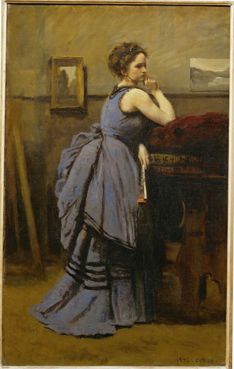 La dame en bleu - La signora in blu ... da Jean Baptiste Camille Corot