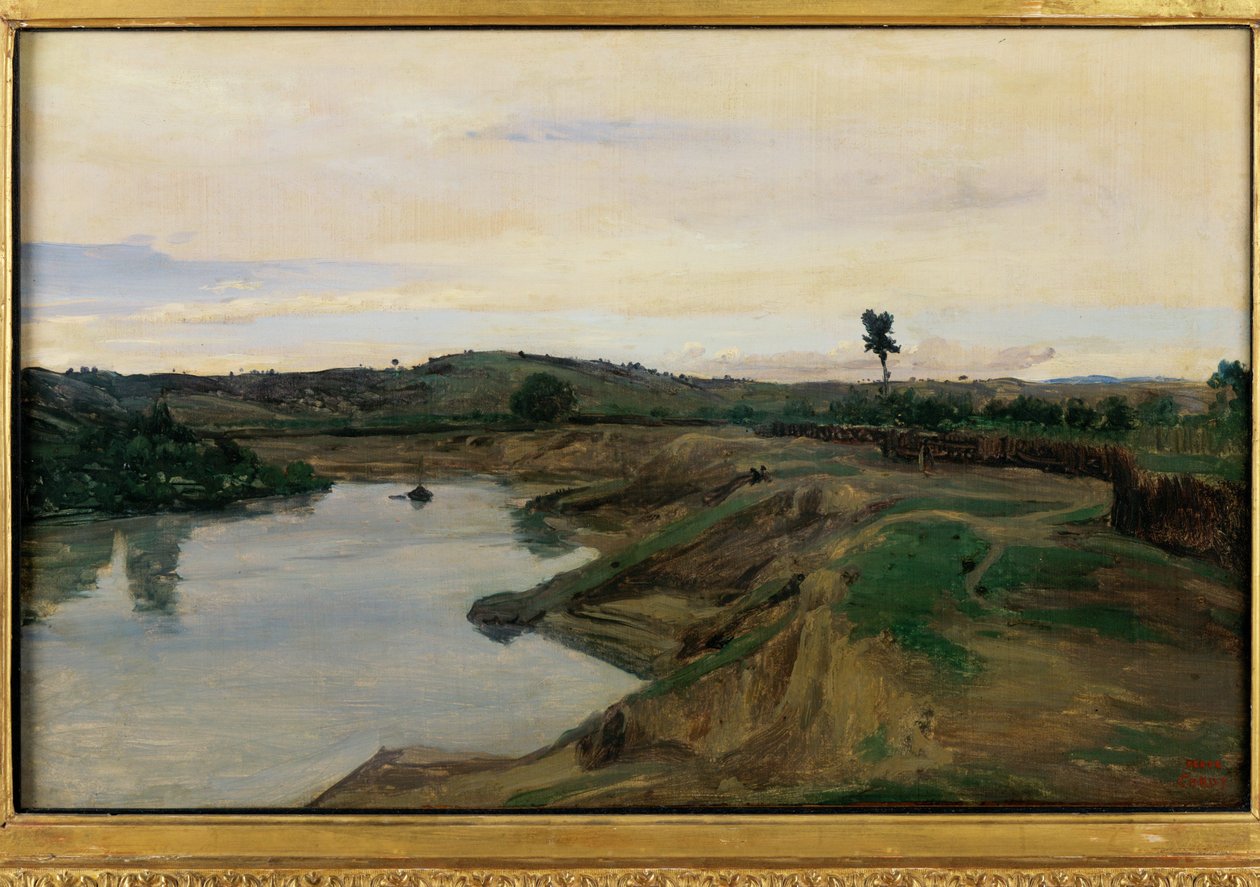 La passeggiata di Poussin, campagna di Roma ... da Jean Baptiste Camille Corot