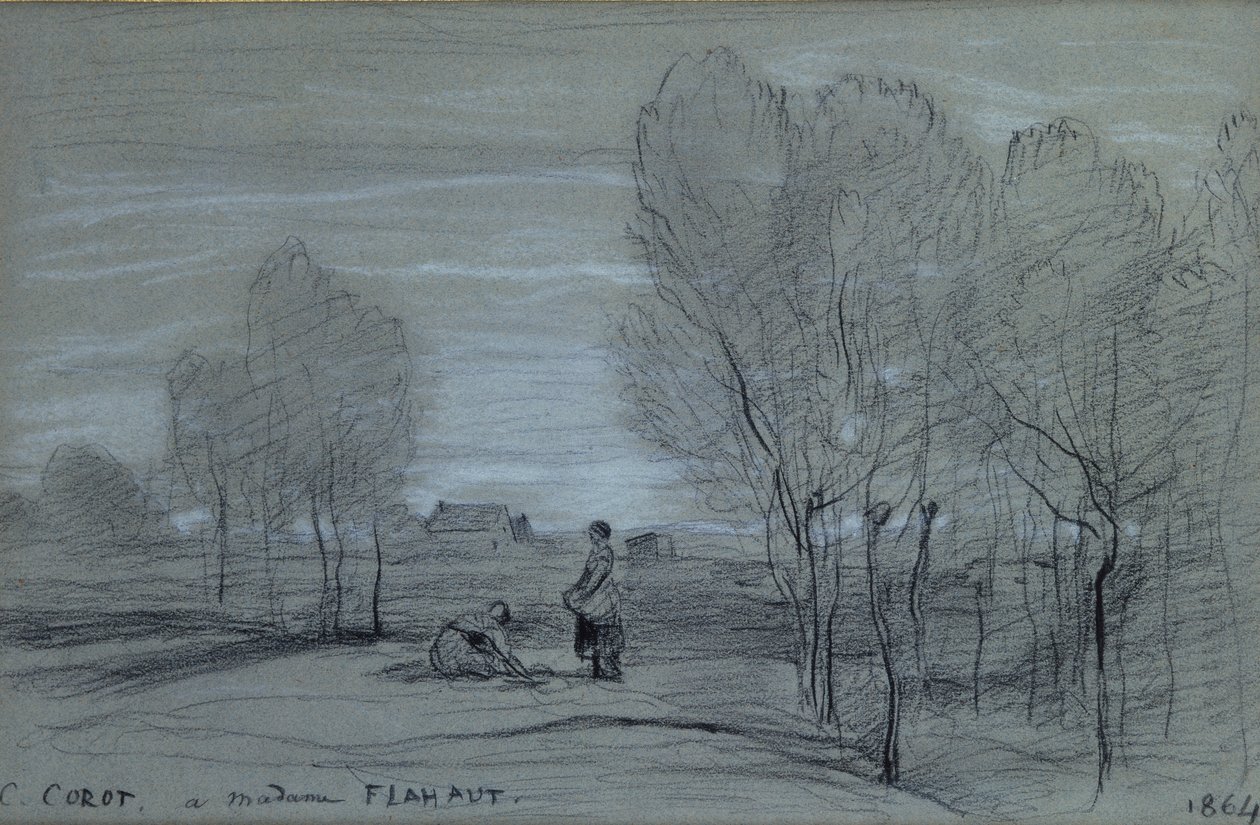 Paesaggio, 1864 da Jean Baptiste Camille Corot