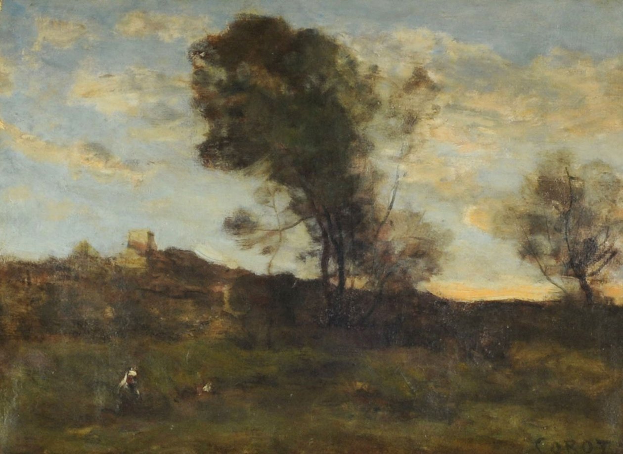 Ultimi raggi di sole, c.1870 da Jean Baptiste Camille Corot