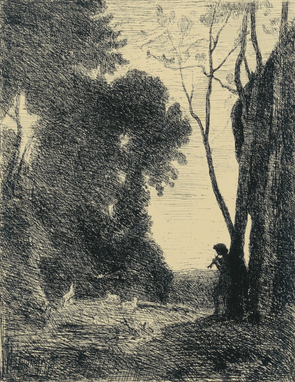 Le Petit Berger, 2em Planche da Jean Baptiste Camille Corot