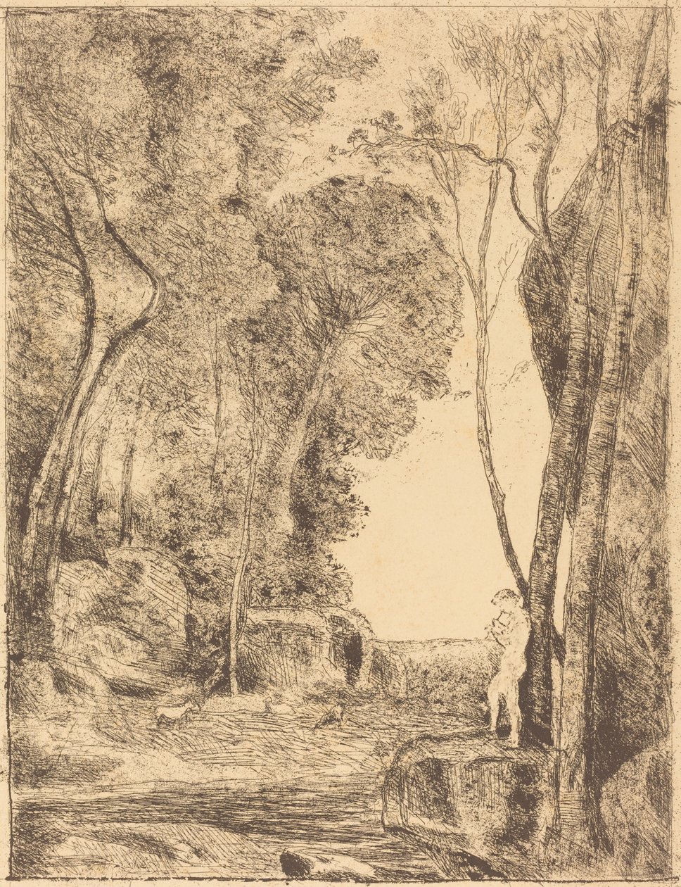 Piccolo pastore, 1ª tavola (Le Petit Berger) da Jean Baptiste Camille Corot
