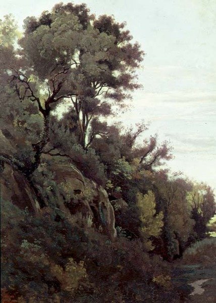 Marino - Alberi e rocce da Jean Baptiste Camille Corot