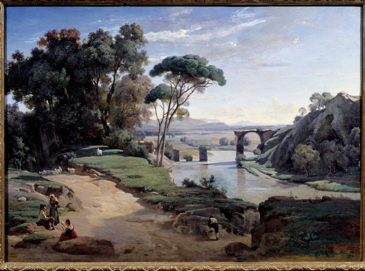 Ponte di Narni vicino a Roma da Jean Baptiste Camille Corot