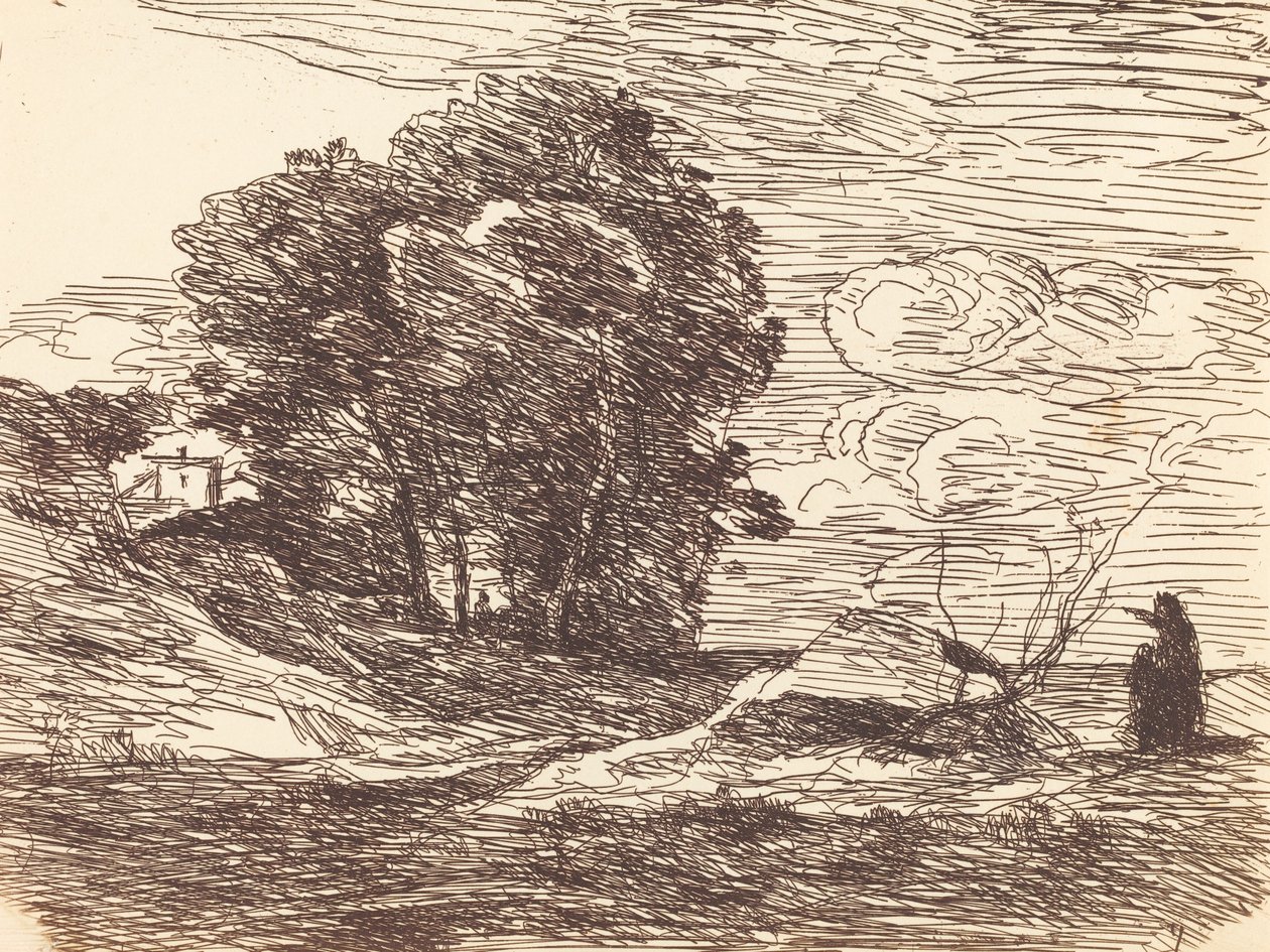 Dimora del poeta La Demeure du poete, 1871 da Jean Baptiste Camille Corot
