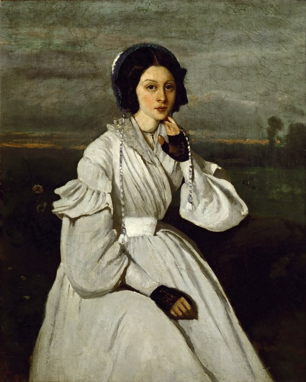 Ritratto di Claire Sennegon da Jean Baptiste Camille Corot