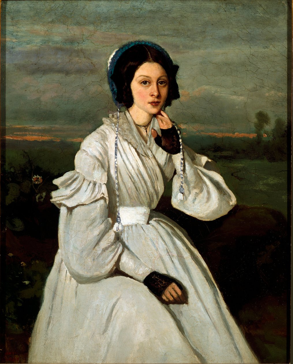 Ritratto di Louise Claire Sennegon, futura Madame Charmois da Jean Baptiste Camille Corot