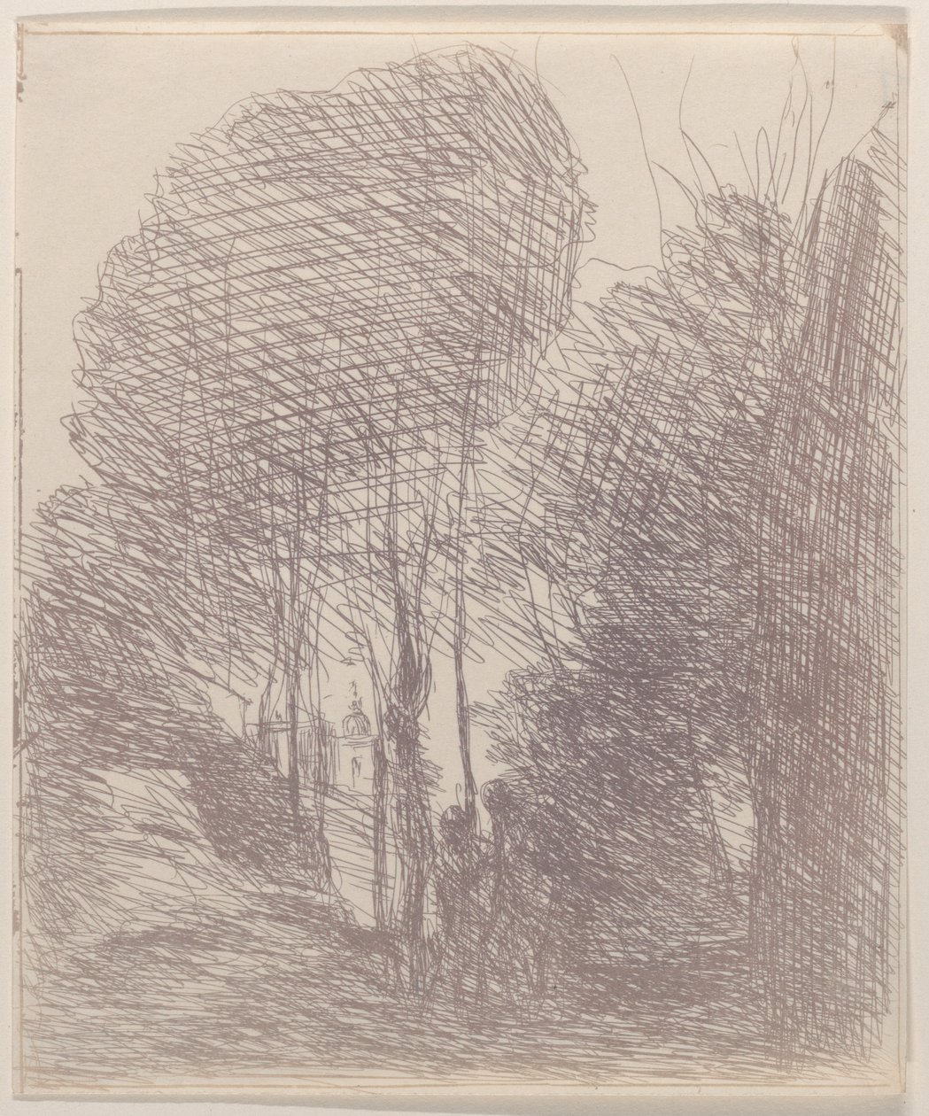 Souvenir della Villa Pamphili da Jean Baptiste Camille Corot