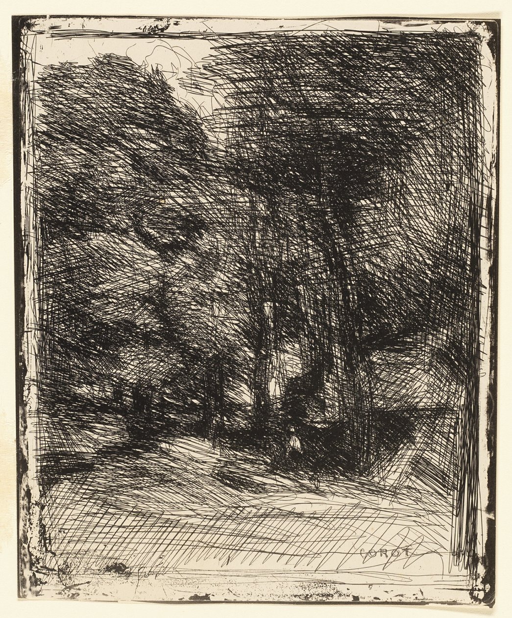 Souvenir di Bas-Bréau da Jean Baptiste Camille Corot