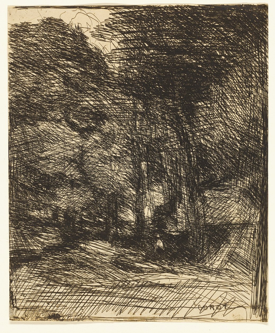 Souvenir di Bas-Bréau da Jean Baptiste Camille Corot