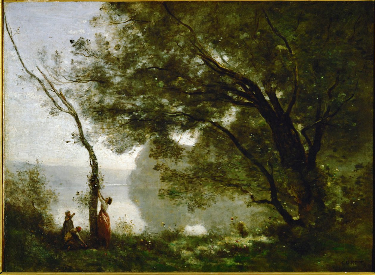 Souvenir di Mortefontaine, Francia ... da Jean Baptiste Camille Corot