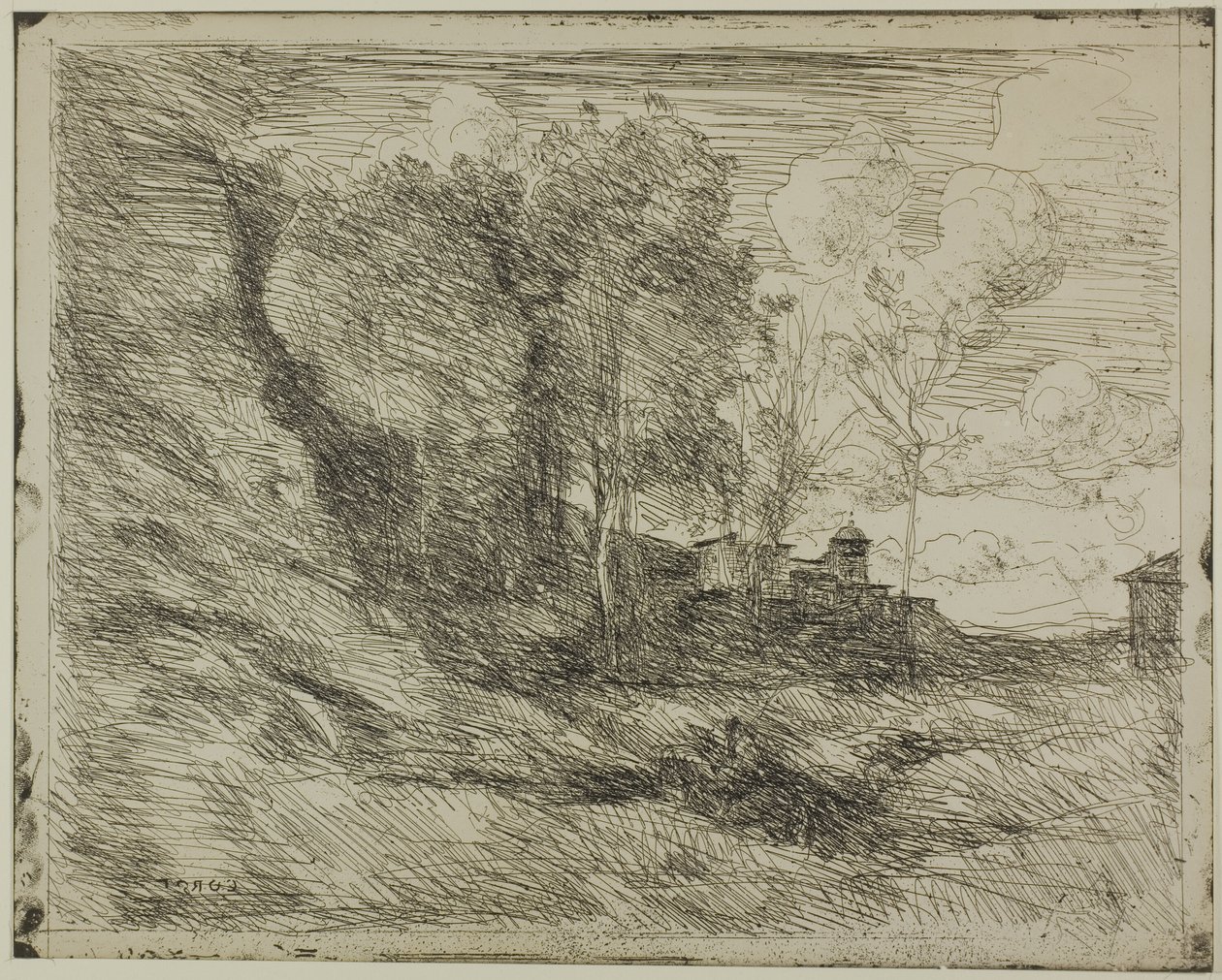 Souvenir di Ostia da Jean Baptiste Camille Corot