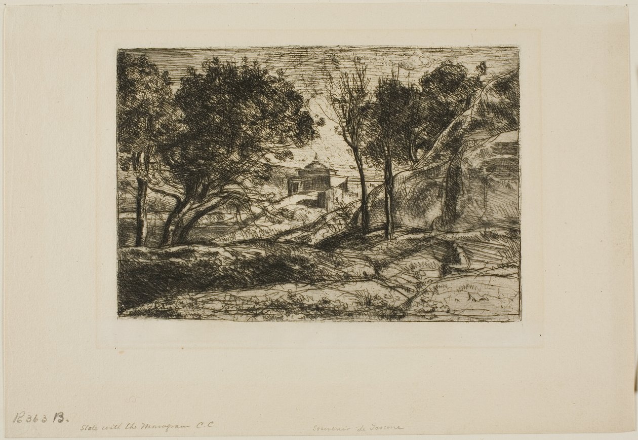 Souvenir della Toscana da Jean Baptiste Camille Corot