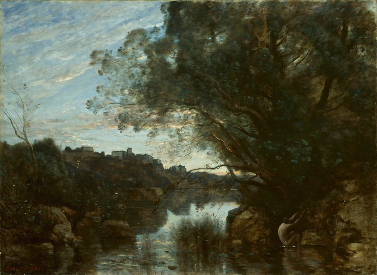 Ricordo dei dintorni del Lago di Nemi da Jean Baptiste Camille Corot