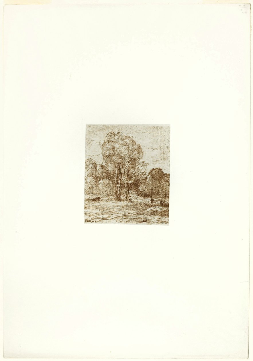 Il pascolo delle mucche da Jean Baptiste Camille Corot